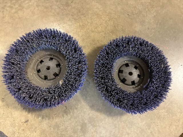 (2) 13″ STRIPPING BRUSHES FOR MINUTEMAN 260 WALK BEHIND SCRUBBERS, 10D#22
