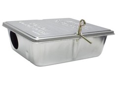 Galvanized Steel Rat Mouse Baiting Station Rat Baiting Station Tamper-resistant