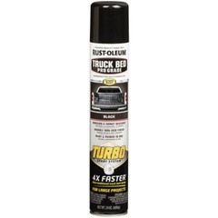 Rust-Oleum Turbo Black Abrasion & Truck Bed Coating Spray 24oz