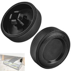 2 Pack Upgraded Replacement Wheel for Ryobi Cordless Stick Vacuum 18v BLACK