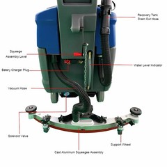 C460s walk behind floor scrubber machine- Battery Powered