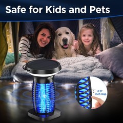 Zechuan Solar Bug Zapper Outdoor Waterproof Portable Rechargeable Bug Zapper