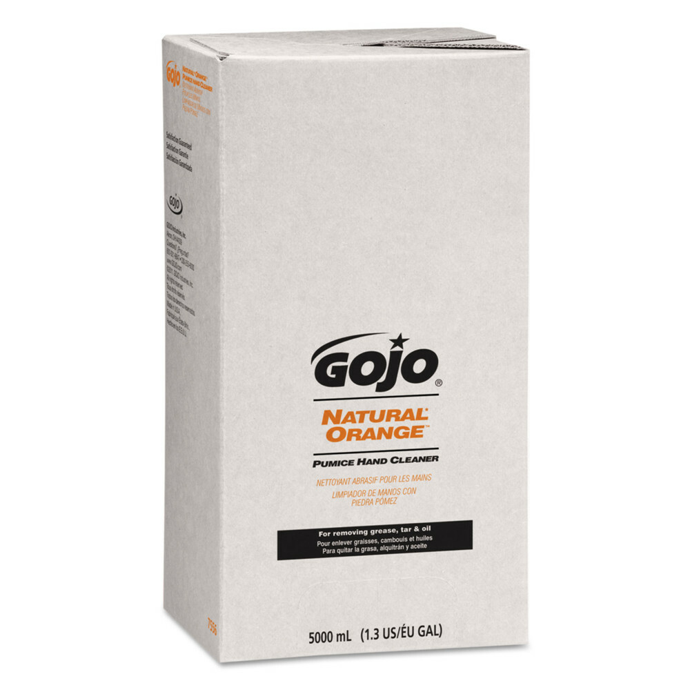 GOJO 7556 5000 mL Pumice Hand Cleaner Refill – Citrus Scent (2/Carton) New