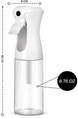 VIGOR PATH Continuous Spray Bottle – Fine Mist 6.7 Ounces, Clear – 6.7oz