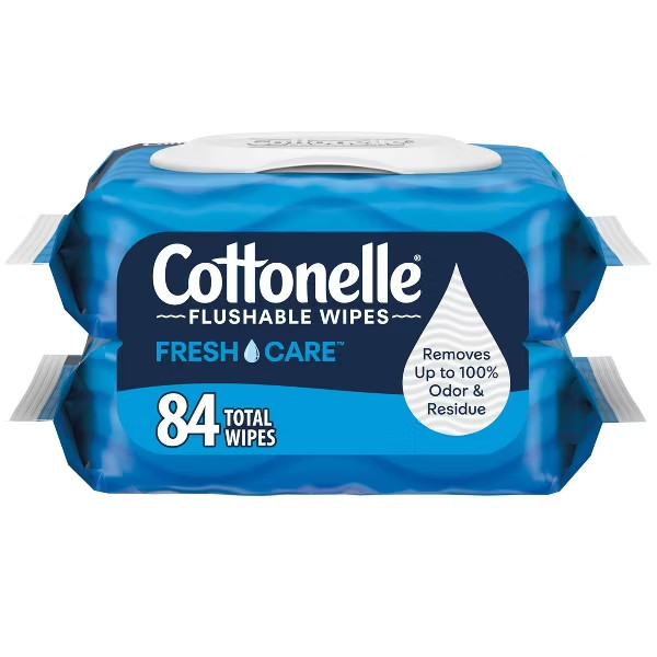 Cottonelle Fresh Care Flushable Wet Wipes – 2pk/42ct