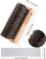 3 Pieces Dual Sided Sneaker Shoe Cleaner Brush Set Shoes Clean Brush Kit Both