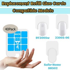 40 Pack Refill Glue Cards, Saferr Home Fly Trap Compatible with Blue