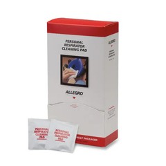 Industries Respirator Cleaning Pads, Alcohol, Individually Wrapped, 100PK 1001