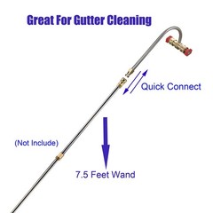 Tool Daily Gutter Cleaner Attachment for 8.85 x 2.75 x 3.93 inches, Silver