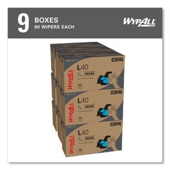 WypAll 03046 10.8 in. x 10 in. POP-UP Box L40 Towels – White (810/Carton) New