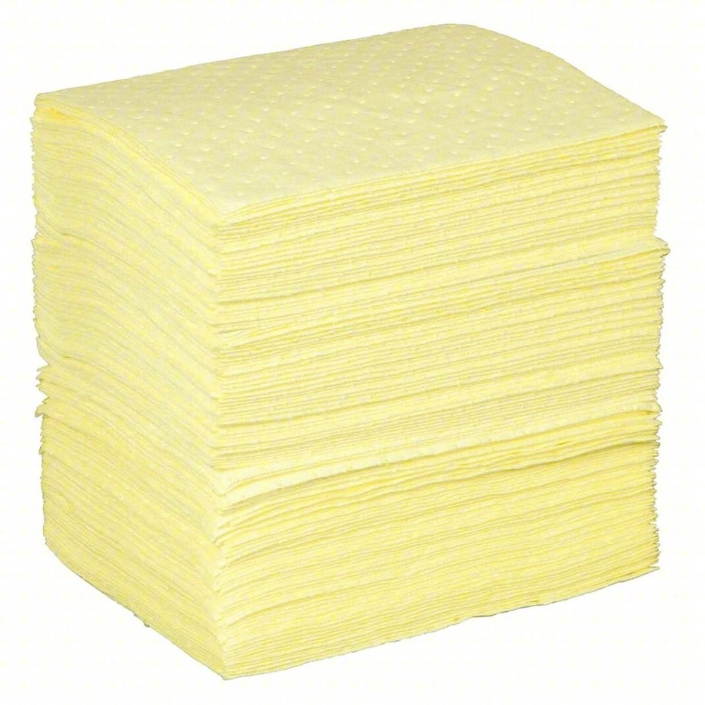 50 CONDOR Absorbent Pads 28 oz Volume Hazardous Acids Bases Chemicals Waste Osha