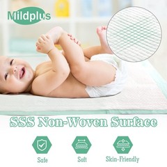 Disposable Underpads with 23×36 (40pcs) Self-adhesive / Power Absorb+, Green