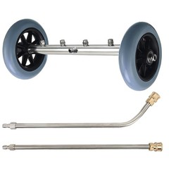 Hourleey Pressure Washer Undercarriage Cleaner, 16 Inch Power 16 Inch, Silver
