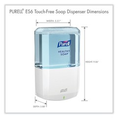 PURELL 643001 ES6 1200mL Touch-Free Soap Dispenser – WHT New