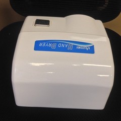 FastDry HK1800ES (110V/120V) PushButton Hand Dryer/White Metal Cover/Surface