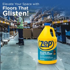 Zep Neutral PH Industrial Floor Cleaner – 1 128 Fl Oz (Pack of 1), Blue