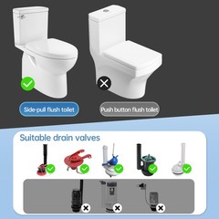 Automatic Toilet Flusher Kit, Touchless Motion 3.5 x 1.7 x inches, ‎White