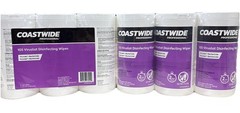 6 PACK Coastwide Virustat Disinfecting Wipes, 105 Wipes Each, (630 Wipes Total)