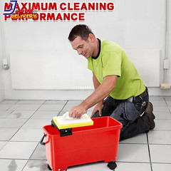 6 Gallon Grout Cleaning System Grouting Bucket Sponge and Rubber Trowel Grout Cl