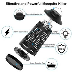 TOMPOL Bug Zapper for Indoor and Outdoor, 4200V Electric Mosquito Zapper, Hig…