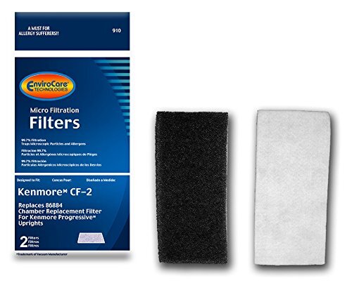 EnviroCare Replacement for Kenmore CF2 Foam Safety Vacuum Filter, Upright, Pr…