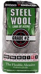 Homax Rhodes American Steel Wool Medium Coarse Grade #2 – 12 Pad