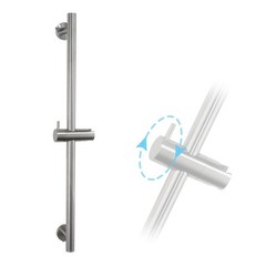 Wall Mount Bathroom Shower Slide Bar with Adjustable Hand Shower Ho… Fast Ship