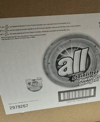 ALL Stainlifters Powder HE Laundry Detergent, 1 Load Each Case Of 100
