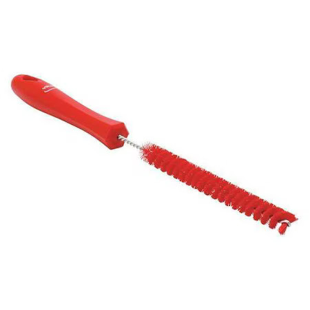Vikan 53604 7/8 In W Tube And Pipe Brush, Stiff, 6 1/2 In L Handle, 5 3/4 In L
