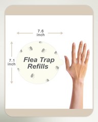 20 Pack Flea Trap Refill Glue Boards 7.1″ Sticky Pads for Flea Bed Bug Traps