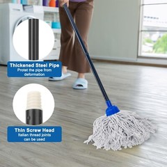 KeFanta Mop for Floor Cleaning,2 Pcs Cotton String Wet Mops Replacement Head …