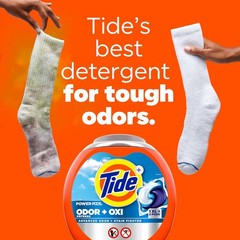 Tide Ultra OXI Power PODS with Odor Eliminators Laundry 18 Count (Pack of 1)