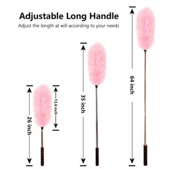 Ihufeather Lambs Wool Extendable Household Cleaning Duster 64 Wall Duster
