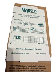 Catchmaster Max-Catch Mouse Insect Pest Glue Boards Traps 72 Pack 5.25 x 8.25 in