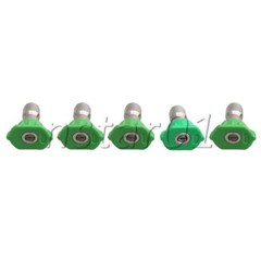 25pcs 1.0/1.2/1.4/1.6/2.0mm 25 Degree Steel High-Pressure Spray Nozzle