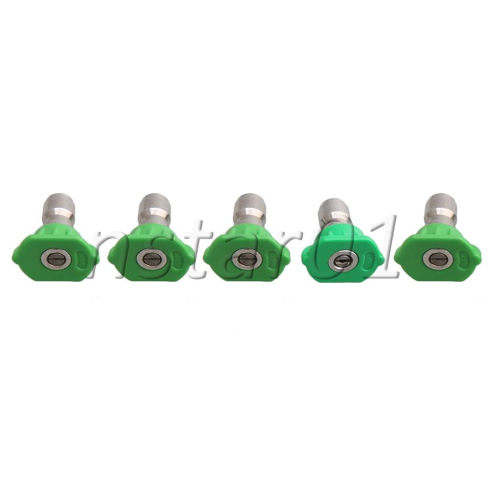 75pcs 1.0/1.2/1.4/1.6/2.0mm 25 Degree Steel High-Pressure Water Spray Nozzle