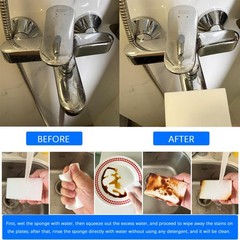 50pcs Magic Sponge Eraser Extra Thick Long Lasting Melamine Cleaning 10*6*2