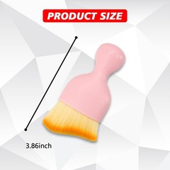 BEYPOVK 2PCS Car Interior Detailing Brush, Auto Soft Bristles Dust Brush Pink