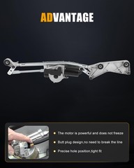 Front Wiper Motor Linkage Assy for 2010-2012 GL350 2007-2011 ML63 4 Pins 43-3426