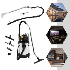 30L Commercial Carpet Cleaning Machine Carpet Cleaner Extractor Vacuum 3in1 110V