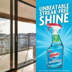 Windex Glass and Window Cleaner Spray Bottle, Packaging Designed to Prevent