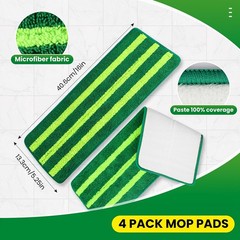 4 Pack Spray Mop Pads Refills Compatible with Libman Freedom 4