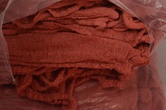 Red Cotton Knit Shop Rags 100 Pack Cleaning Towels Reusable Wipers Multipurpose
