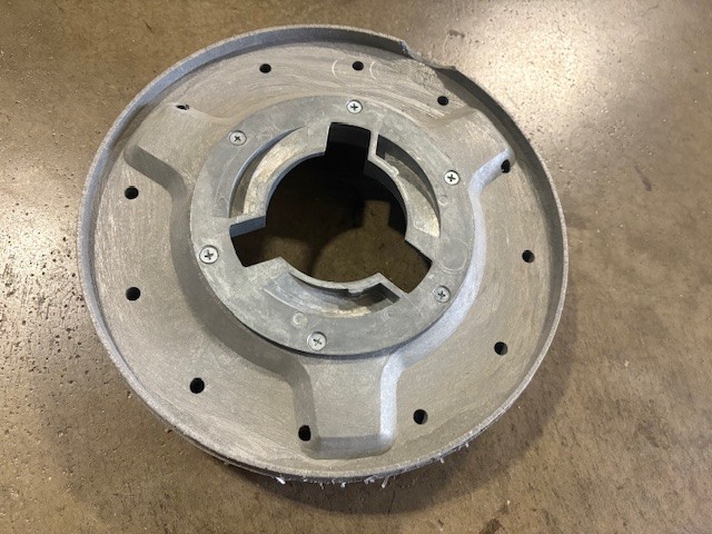 11″ PAD DRIVER FOR 12″ FLOOR MACHINES, CHIPPED RIM , 1D#12