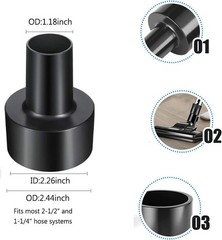Set of 8 Vacuum Attachments – 1 7/8″ to 1″ Hose Adapter, 1 1/4″ Floor Brush, …
