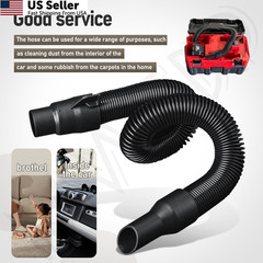 MWEDP 14-37-0105 Vacuum Hose Compatible with 18V 15 feet, Black