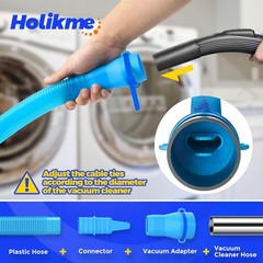 Holikme Dryer Vent Cleaner Kit 2 Pieces – Upgraded 2 Piece Set, Blue
