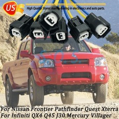 6Pcs Fuel Injectors Harness Connector Plug for Nissan Frontier Infiniti Mercurt
