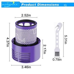 Aziliogcc Replacement V10 Filters For Dyson V10 Cyclone Series V10 Absolute V10