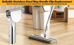 Garne Mop Handle Clip Stainl Steel Steel Clip on Dust Mop Handle: